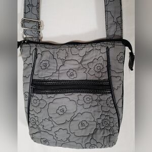 Thirty-one Gray Quilted Small Crossbody bag
